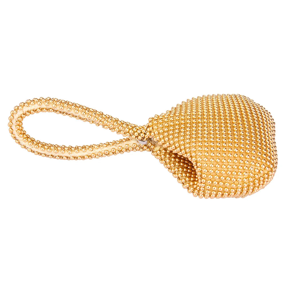Fashion Women Evening Handbags with Zipper Metal Evening Pouch Irregular Shape Clutch Purse for Bridal Wedding Party