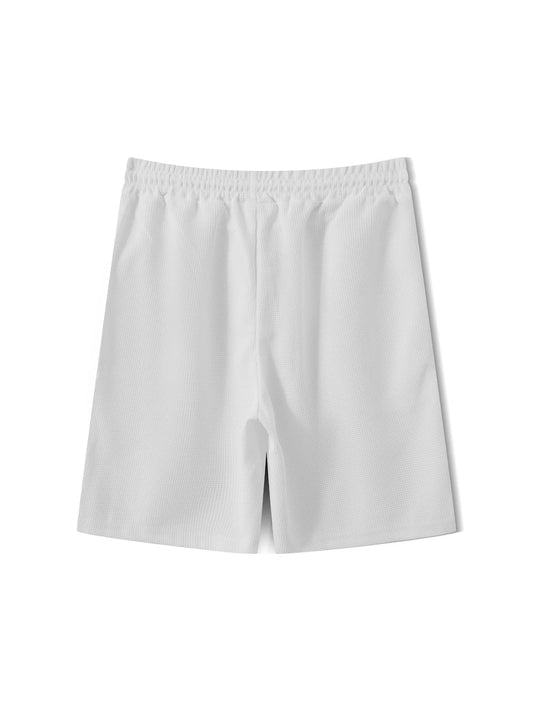 Men s Casual Summer 2-Piece Set Short Sleeve V-Neck T-Shirt Elastic Waistband Shorts for a Stylish Streetwear Look