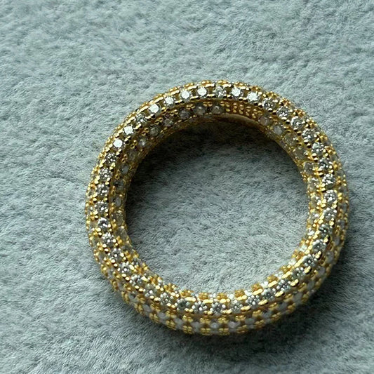 925 Sterling Silver Moissanite Ring, a fashionable holiday gift suitable for teenagers' holiday presents