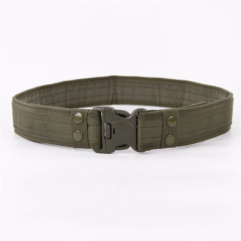 New Convas Belts Quick Release Tactical Belt Fashion Men Canvas Waistband Outdoor Hunting Camouflage Waist Strap