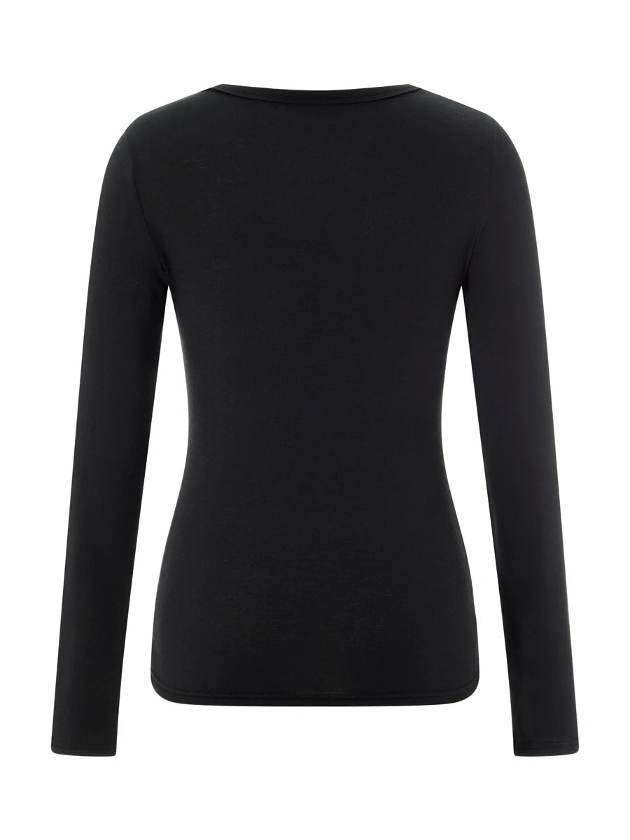 Women’s Blouse Round Neck Long Sleeve Cross Rhinestone Pattern Tops Clubwear for Spring Summer