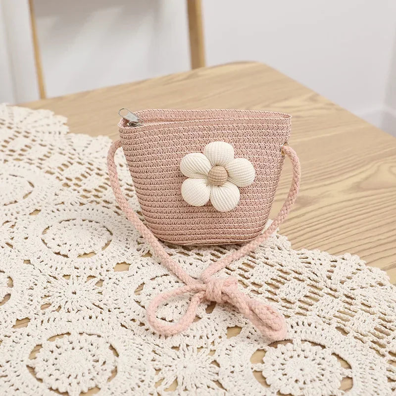 Summer Baby Girl Straw Hat Solid Color Lace Ruffle Kids Fisherman Cap Outdoor Beach Caps Sunshade Wide-brim Bucket Hats