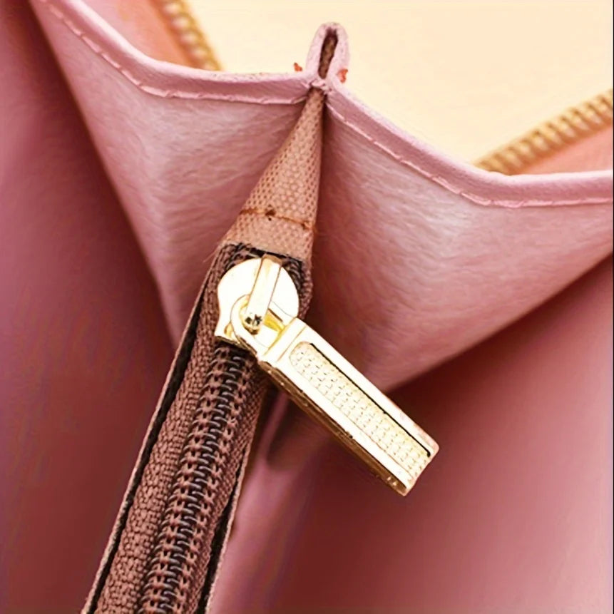 Ladies Wallet, Elegant Wallet Storage, Portable Storage Wallet, Large Capacity Wallet, Double Layer Cell Phone Bag