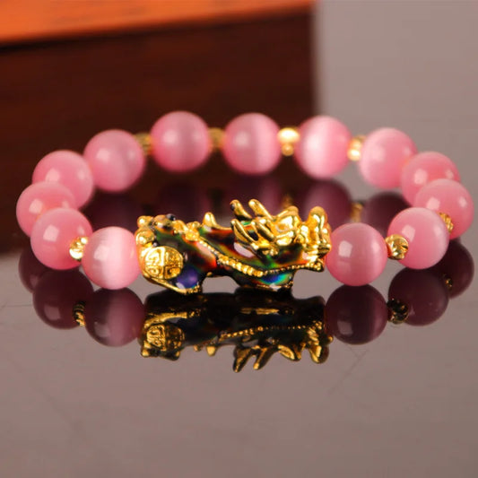 3D Gold-Plated Pixiu Bracelet for Wealth, Protection, and Good Fortune – Attract Prosperity and Ward Off Evil Energy