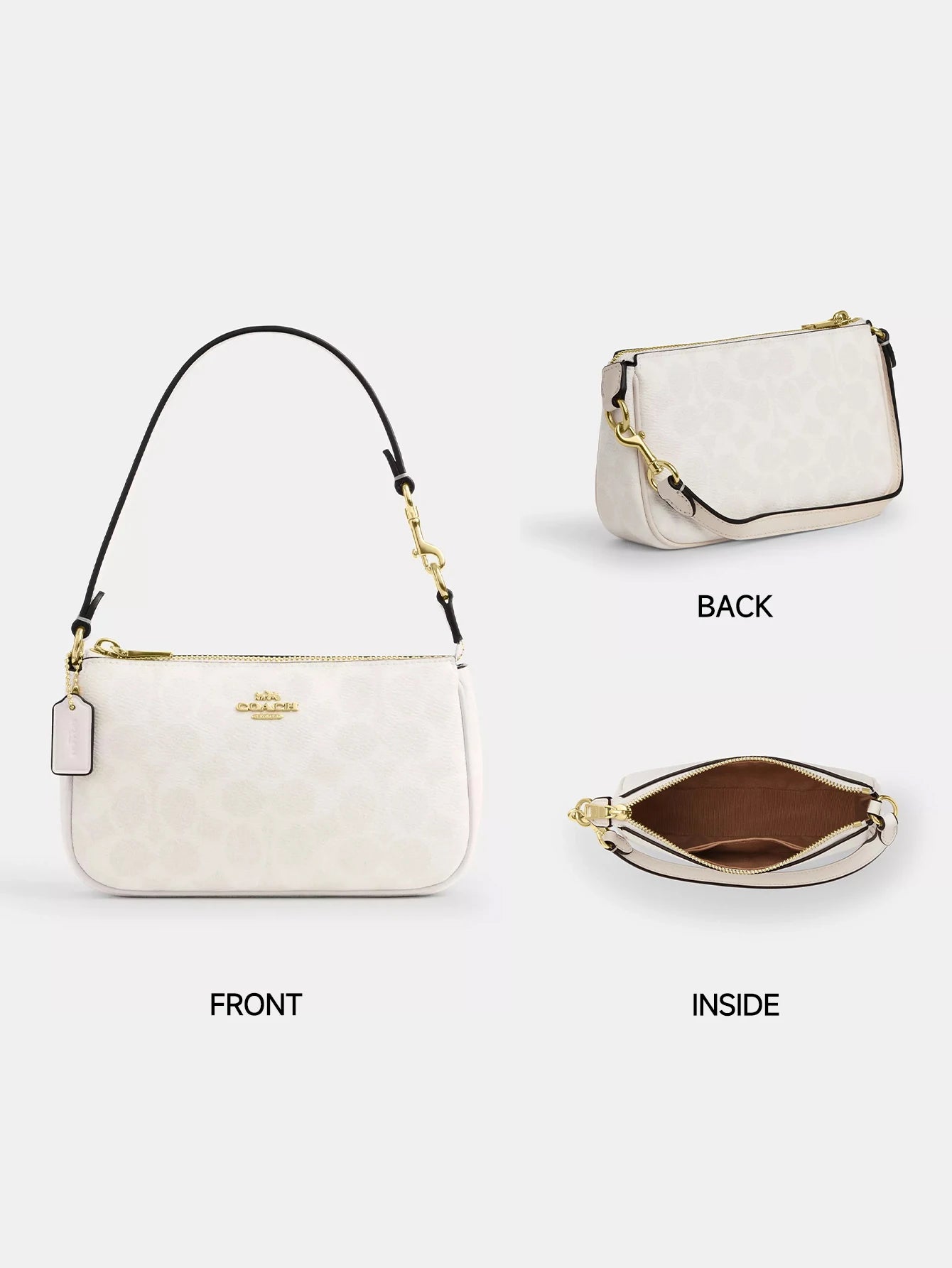 Coach Nolita 19 Shoulder Bag For Women Handbag Ladies Purses In Signature Canvas,CW426