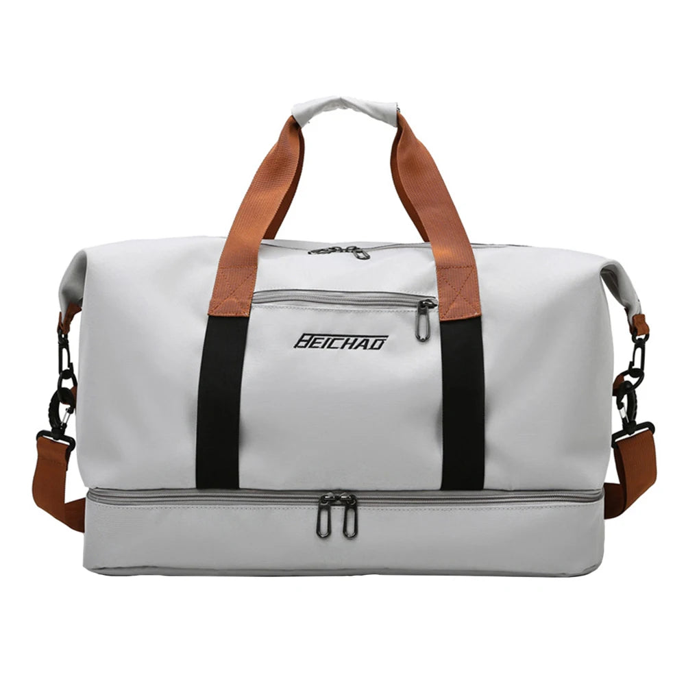 Casual Travel Handbags Large Capacity Shoulder Crossbody Bag Dry And Wet Waterproof for Weekend for Fitness Swimming