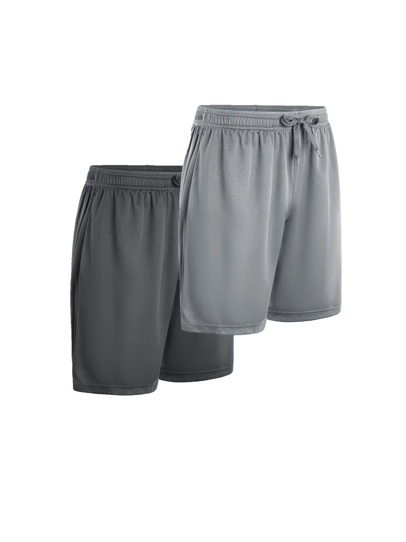 2-piece men's polyester sports shorts, quick drying, suitable for sports and fitness, running shorts
