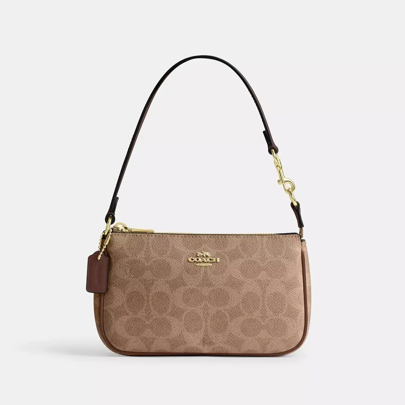 Nolita 19 Women Shoulder Bag In Signature Canvas Ladies Underarm Clutch Bag Ladies Cute Purses And Bags Small Square Bag CW426