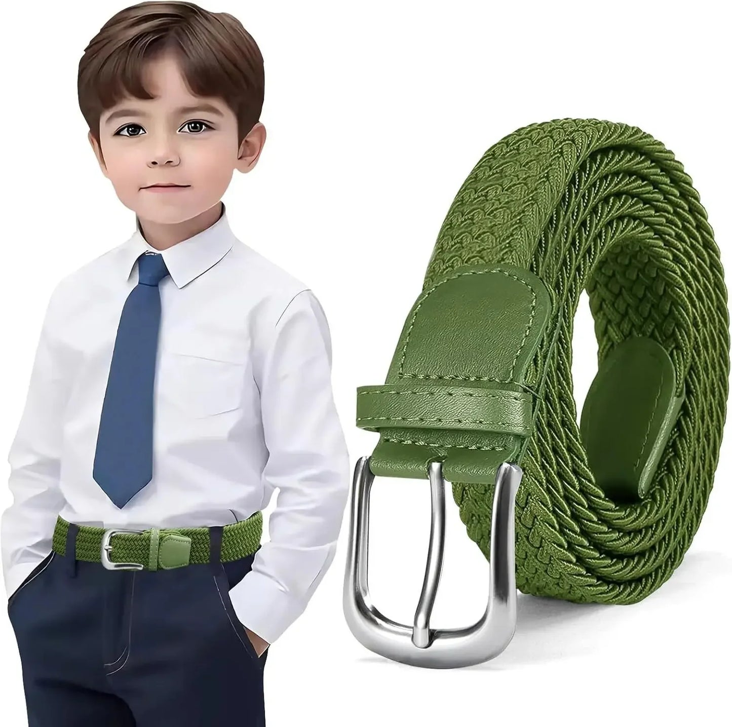 Children's belt Elasticated Elasticated boys girls without buckle 1 pack