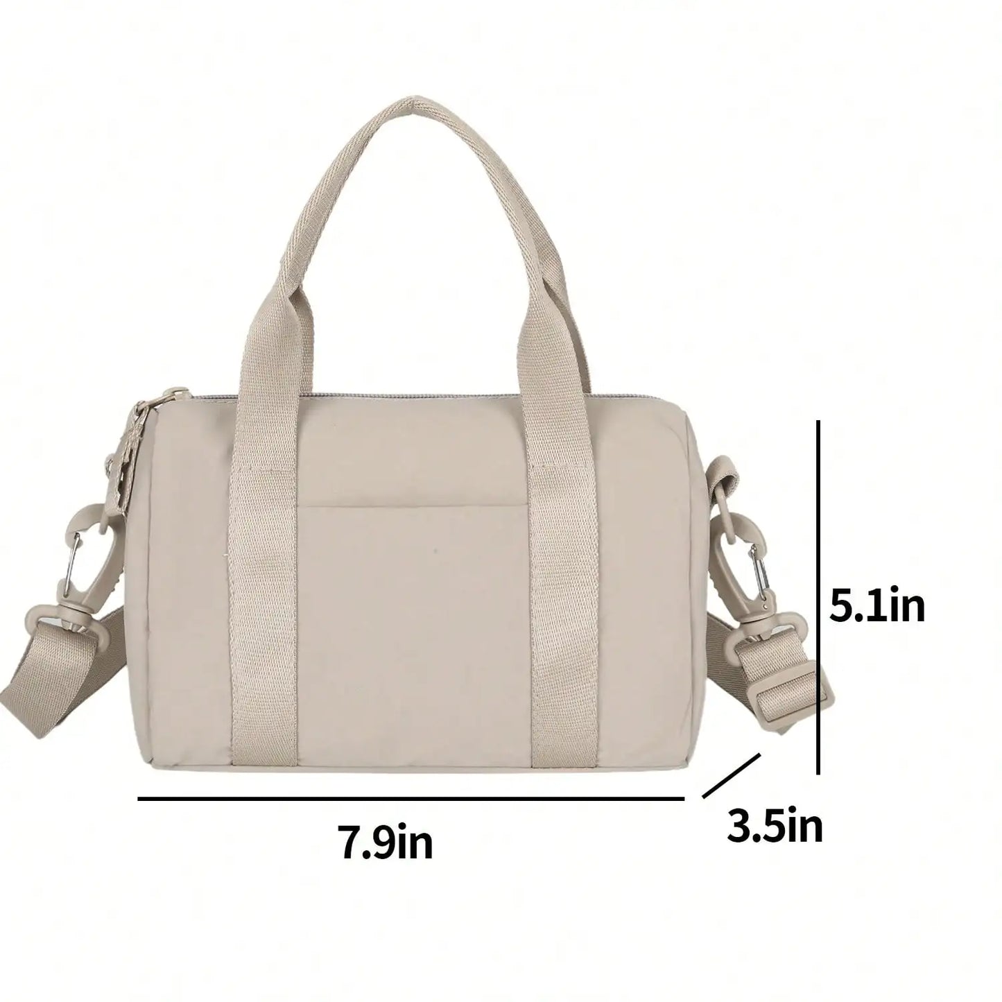 Women's Small Square Bag Large Capacity Tote Bag With Compartments, Hand or Shoulder Waterproof Fashionable for Travel Work