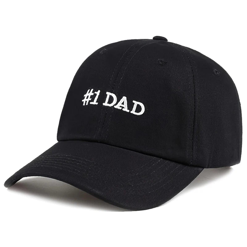1piece Unisex #1 DAD Embroidery Baseball Caps Spring and Autumn Outdoor Adjustable Casual Hats Sunscreen Hat