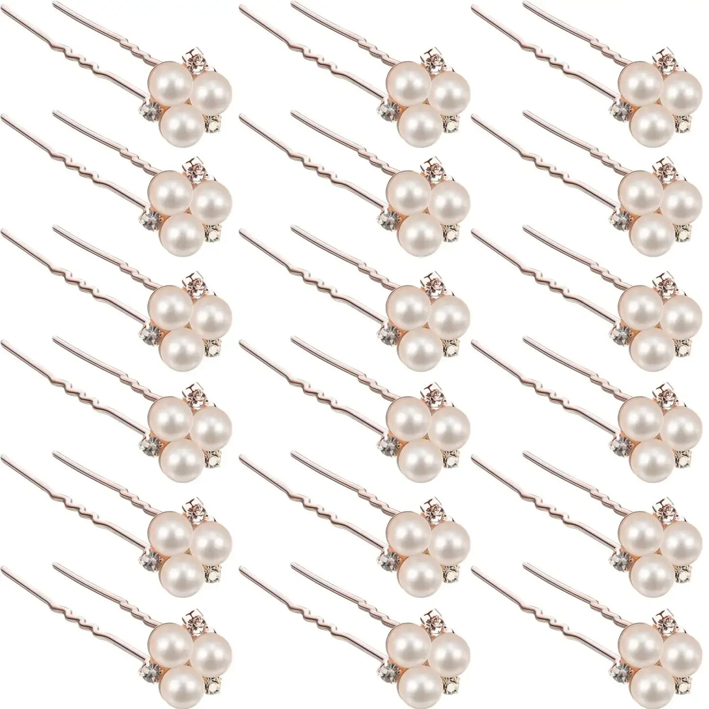 18 Pcs Pearl Hair Pins Bridal Hair Accessories Pearl Crystal Bridal Hairpin Wedding Hair Accessories Pearl Hair Pins for Brides