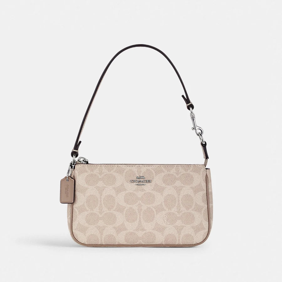 Coach Nolita 19 Shoulder Bag For Women Small Bag In Blocked Signature Canvas Women Clutch Bag Ladies Purses,CW426