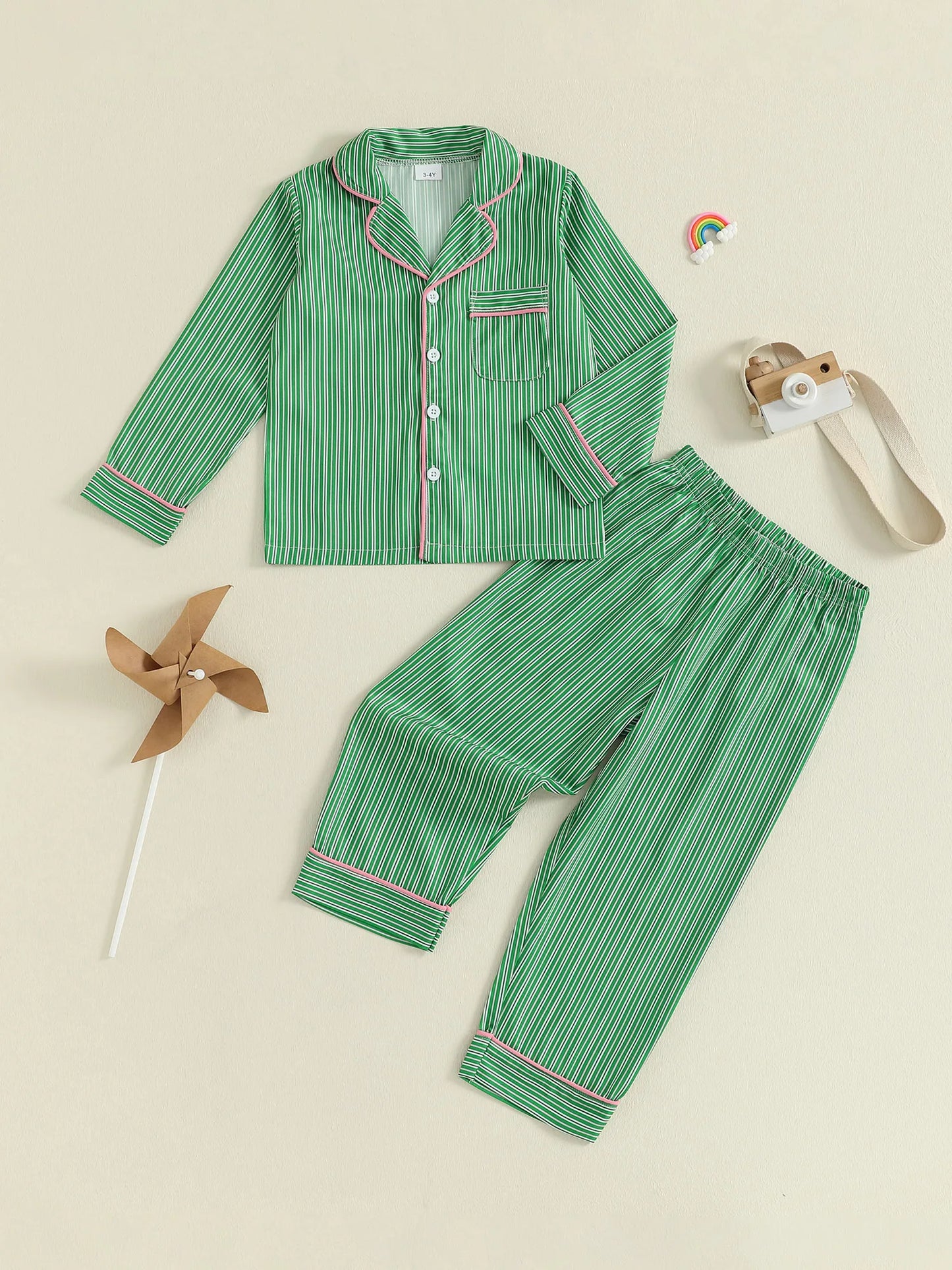Kids Dinosaur Print Pajama Set Short Sleeve Tee and Drawstring Waist Shorts 2 Piece Sleepwear Outfit for Boys and Girls