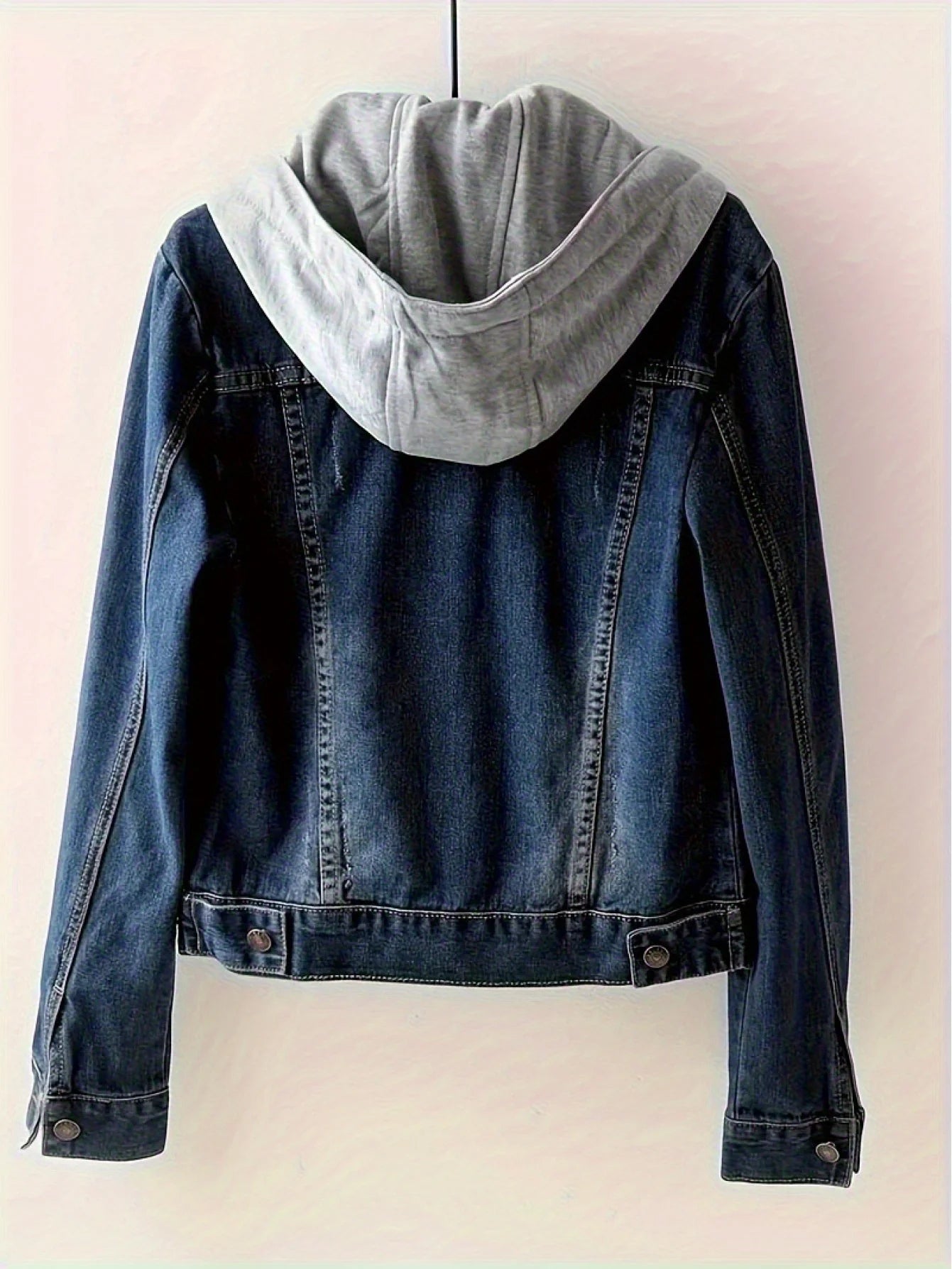 Women's Denim Jacket with Removable Hood - Classic & Casual Styles