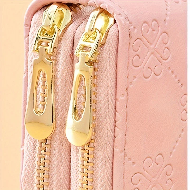 Ladies Wallet, Elegant Wallet Storage, Portable Storage Wallet, Large Capacity Wallet, Double Layer Cell Phone Bag