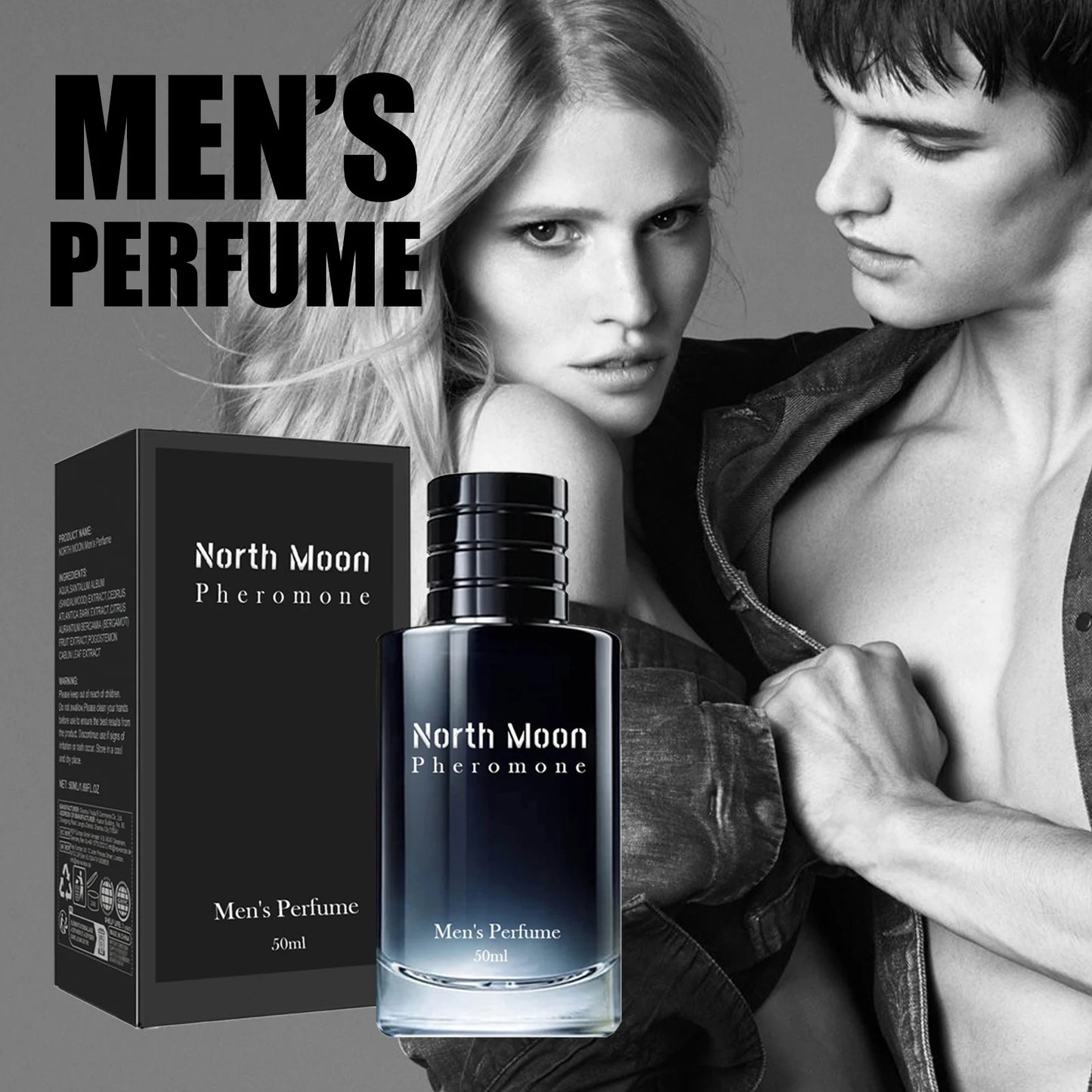 Men's Flirting Charm Pheromone Perfume Men's Release Charm Natural, Fresh and Lasting Fragrance Pheromone Perfumes