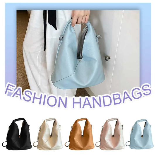 Tote Purse for Women Slouchy Shoulder Bag PU Leather Solid Hobo Bag Large Capacity for Work Travel Shopping