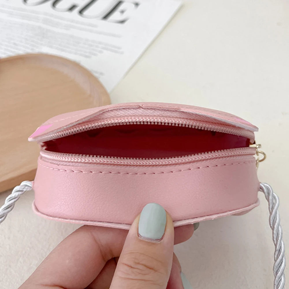 Girls Cute Sling Bag Cartoon Cat Kawaii Satchel Bag Casual Fashion Coin Purse Compact Kids Daily Bags