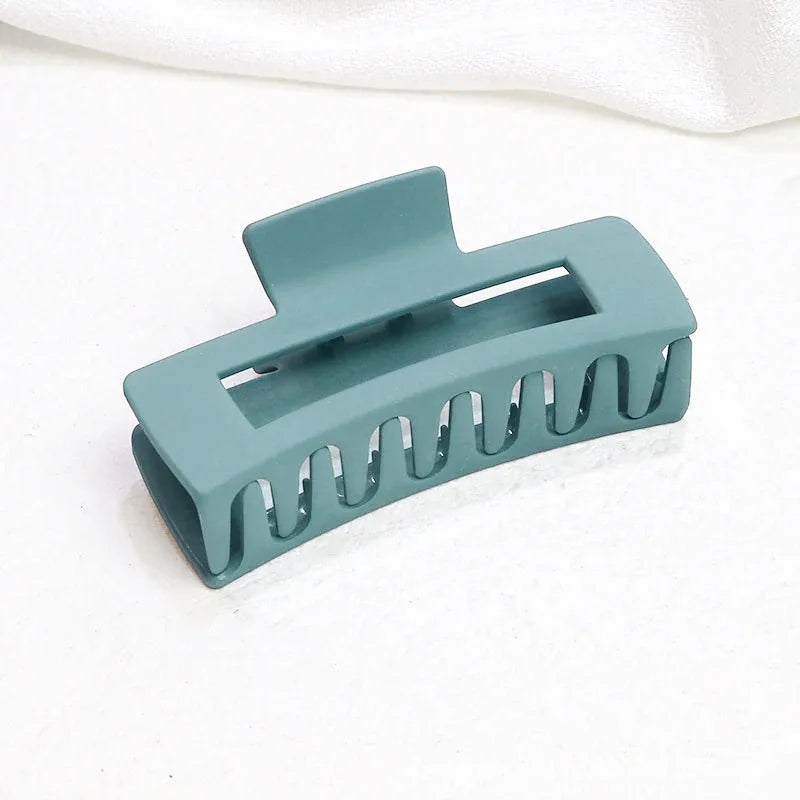 DOREMI Matte Square Personalized Hair Claw Print Logo Custom Name Hair Clips Custom Letters Woman Hair Barrettes Hair Claw