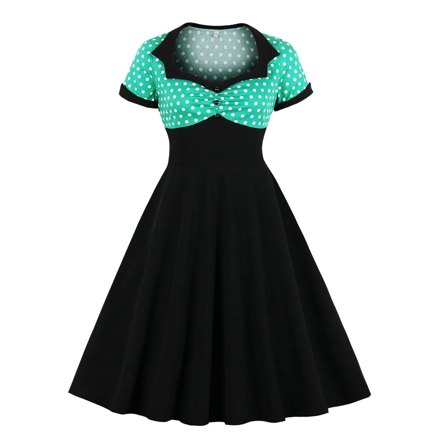 Women'S Vintage Polka Dot Lapel Short-Sleeved Belt Dress Vestidos Mujer Veranoa 2025 Robe Femme Dress Women Women Clothing