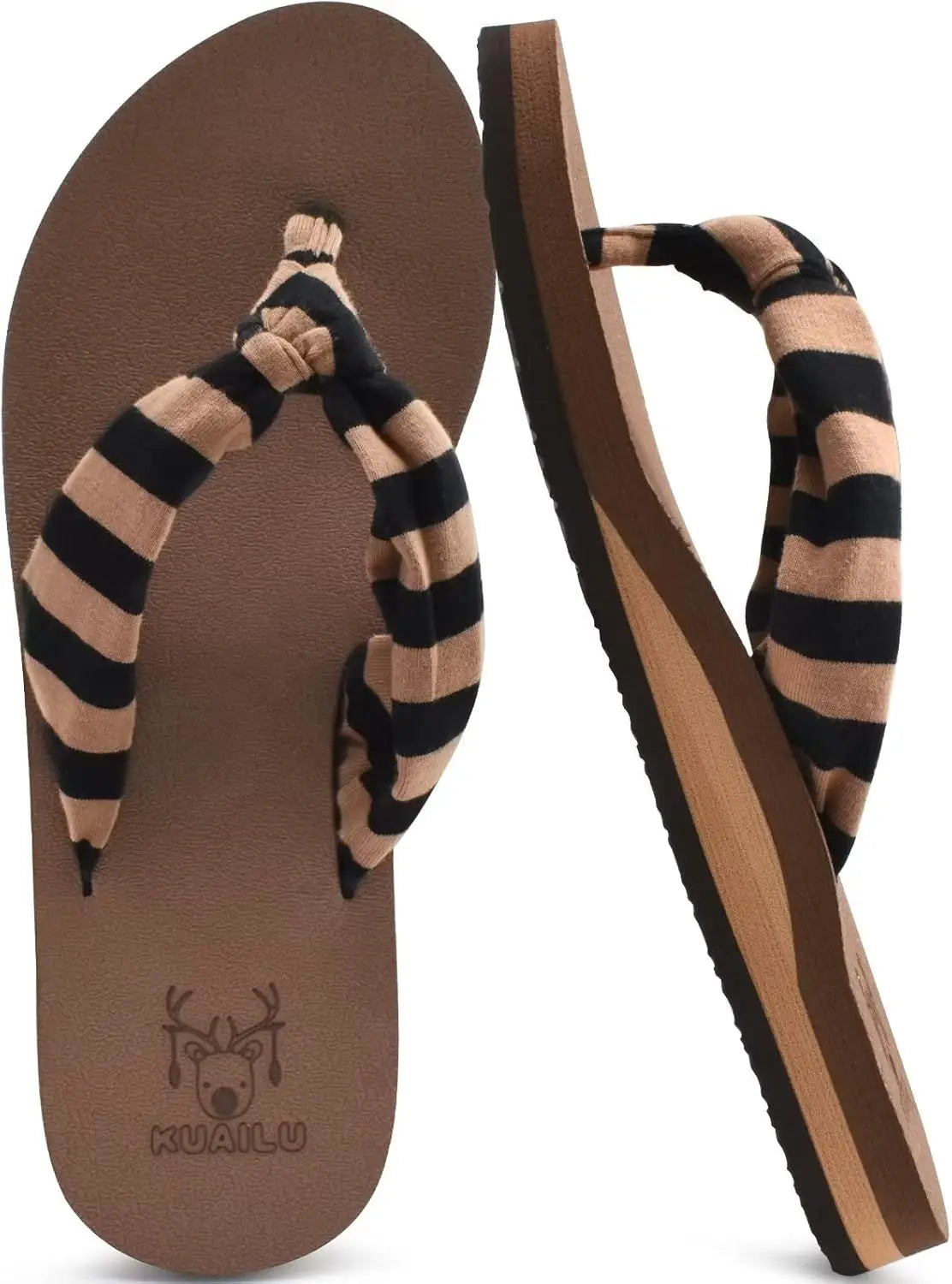 Flip Flops for Women with Arch Support Yoga Mat Comfortable Summer Beach Walking Thong Cushion Sandals Slip On Indoor Outdoor
