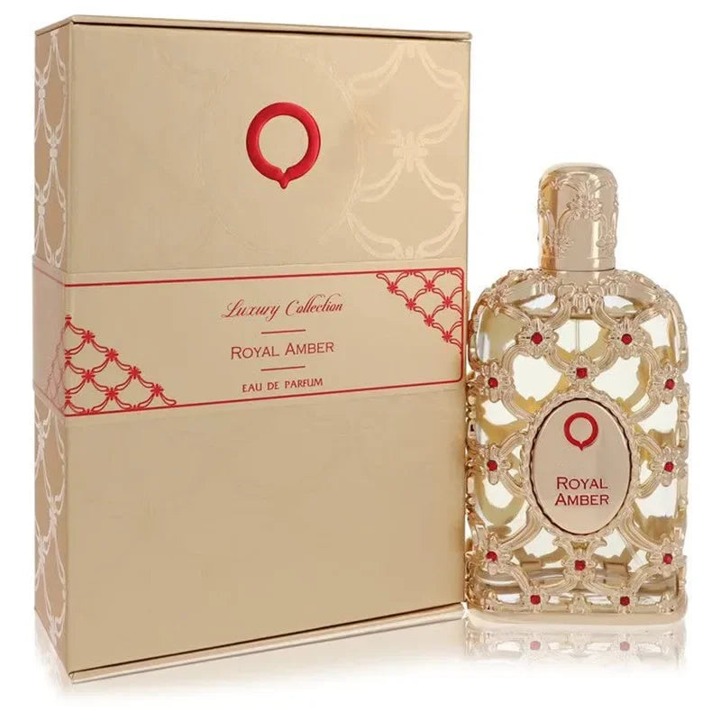 Orientica Luxury Collection Royal Amber for Unisex Eau de Parfum Spray, long-lasting 2.7 Ounce New in Box