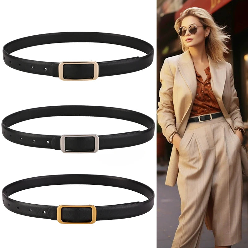 2025 New Luxury Double Sided Belt for Women 23mm Width Designer Fashion Belt Versatile Elegant and Stylish Accessory
