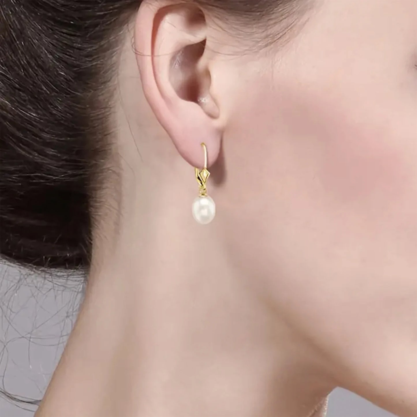 925 Silver, Freshwater Pearl Earrings, Women's Earrings for Girls, Fashion, Luxury, Daily Wear, Dating, Celebration, Gift for Mo