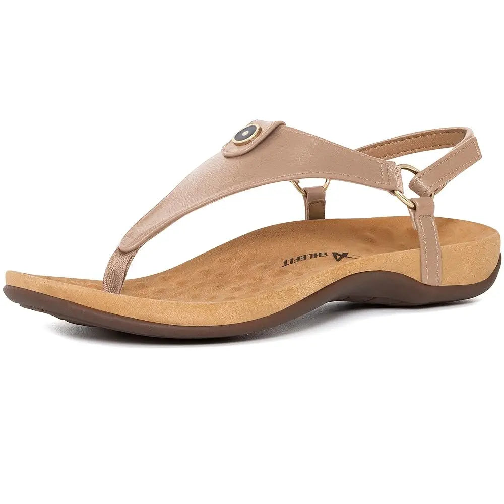 Women's Comfortable Orthopedic Sandals Thong Dressy T-Strap Orthotic Casual Summer Arch Support Sandals