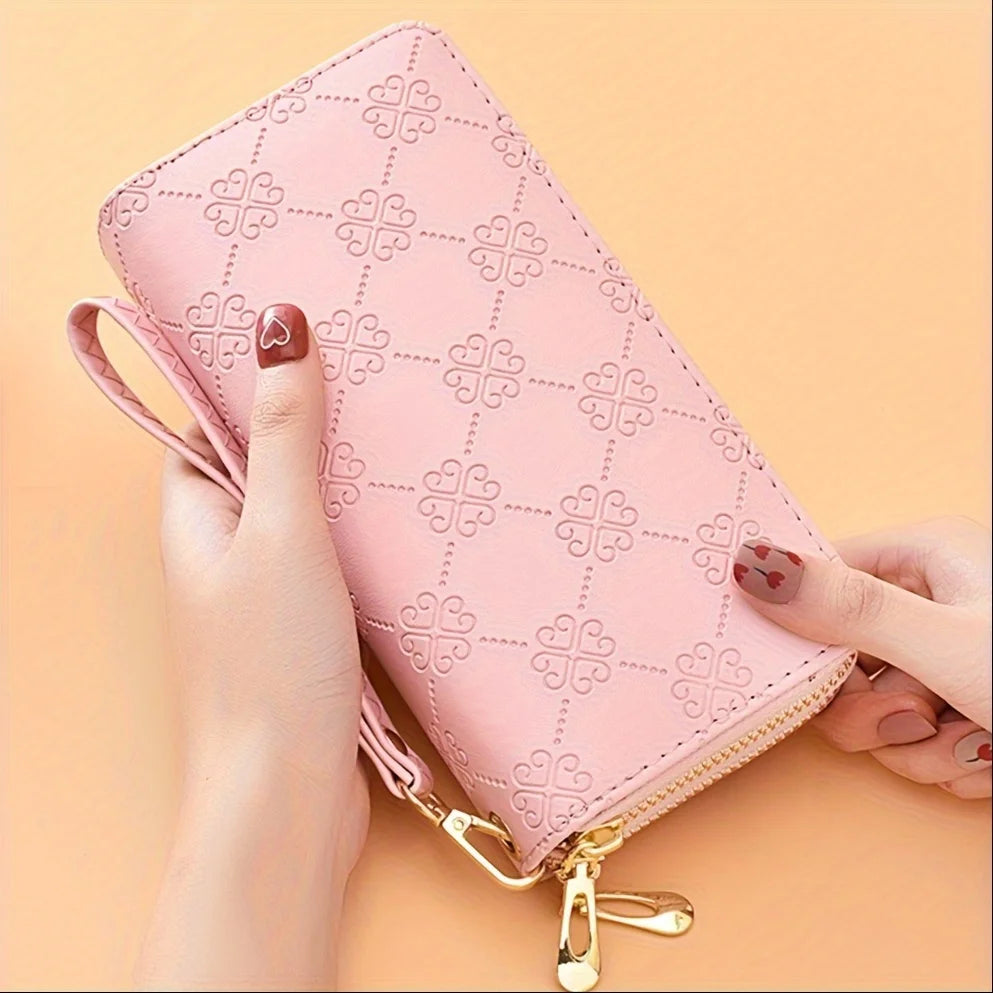Ladies Wallet, Elegant Wallet Storage, Portable Storage Wallet, Large Capacity Wallet, Double Layer Cell Phone Bag