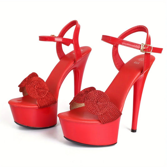 【Send from US Inc Taxs】Women Platform Sandals Catwalk Artifact Model High Heels  Waterproof Platform 15cm Sandals  LFD-8661-A23