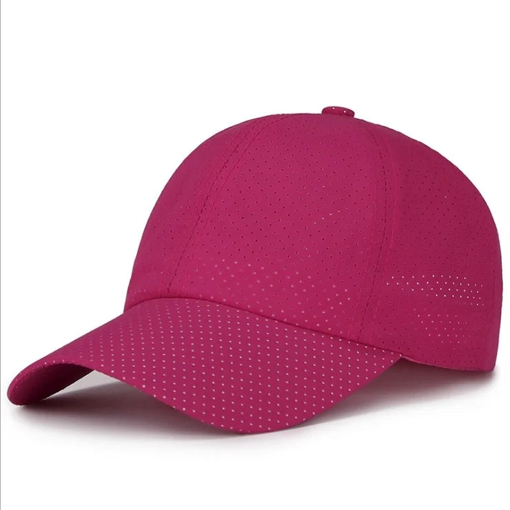 2025 New Summer Men Women Snapback Quick Dry Mesh Baseball Cap Sun Hat Bone Breathable Hats Adjustable outdoor hat