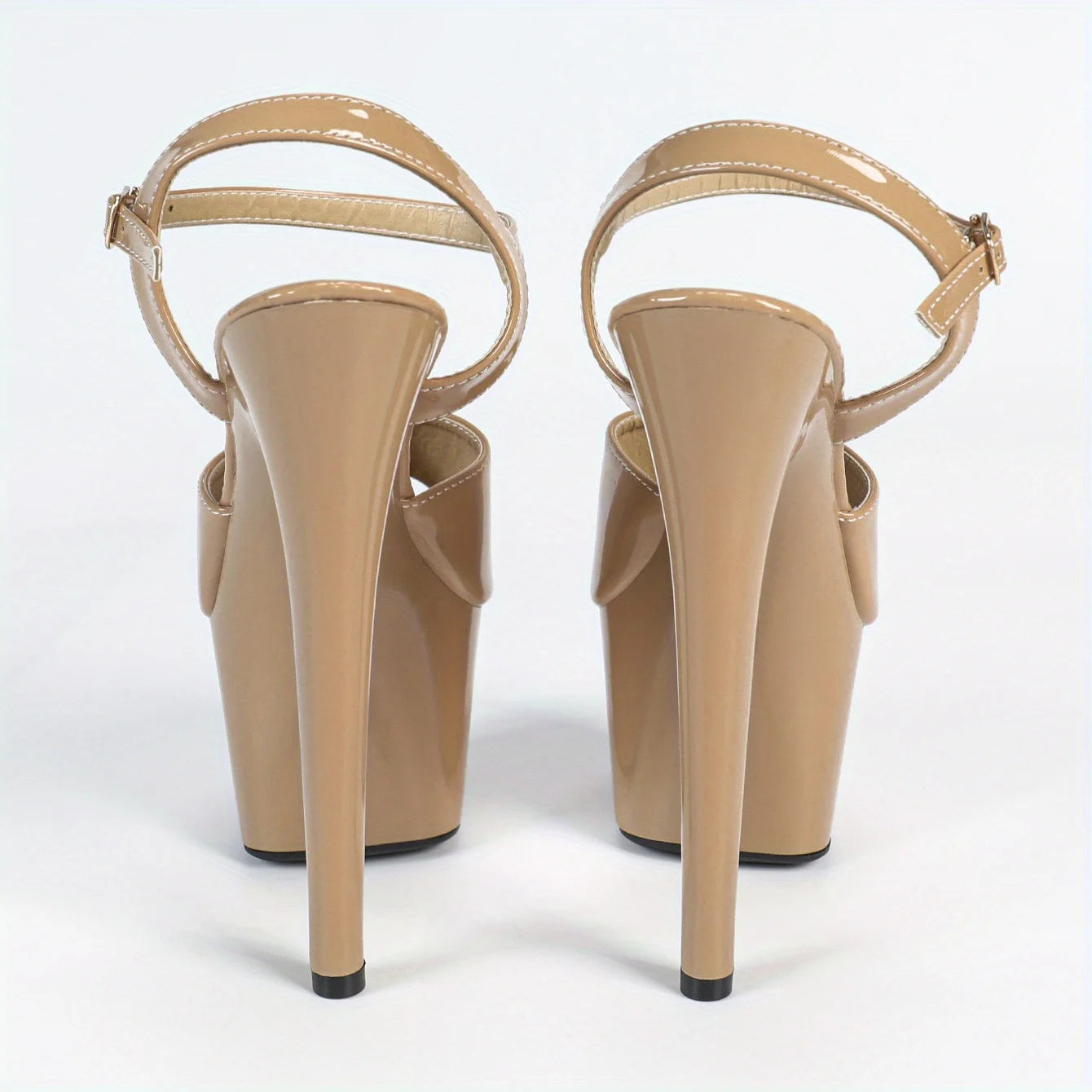 【Send from US Inc Taxs】Shoes Heels 17CM Thin Heel Waterproof Table Sandals Female Transparent Crystal Shoes Party Shoes