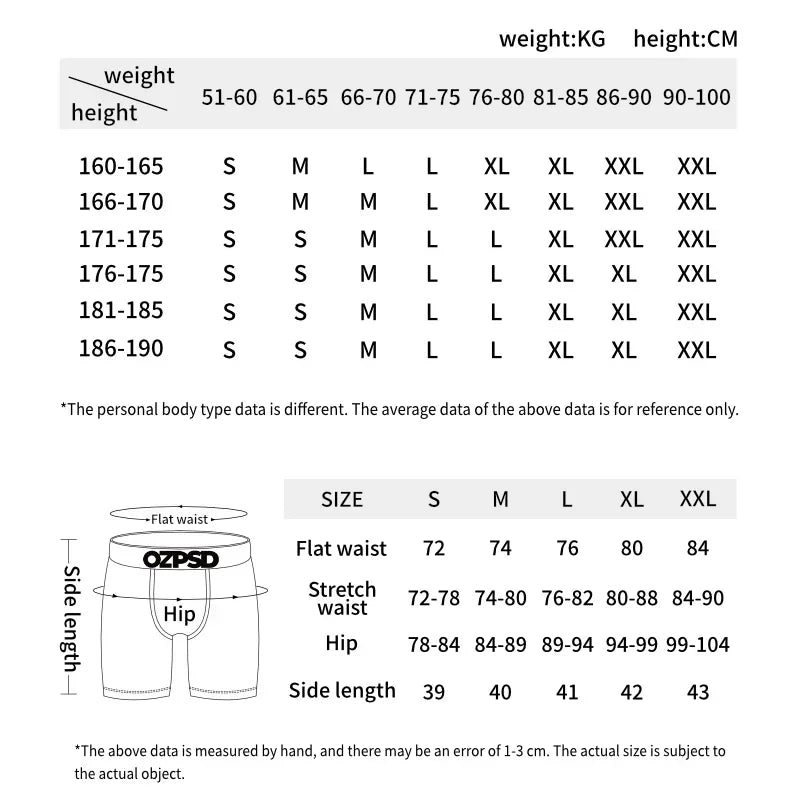 5Pcs Sexy Summer Men Boxer Underwear Breathable Printed Men's Panties Underpants Male Plus Size Man Boxer Briefs Man Boxershorts