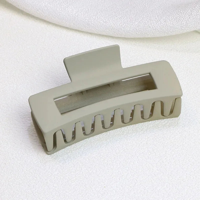 DOREMI Matte Square Personalized Hair Claw Print Logo Custom Name Hair Clips Custom Letters Woman Hair Barrettes Hair Claw