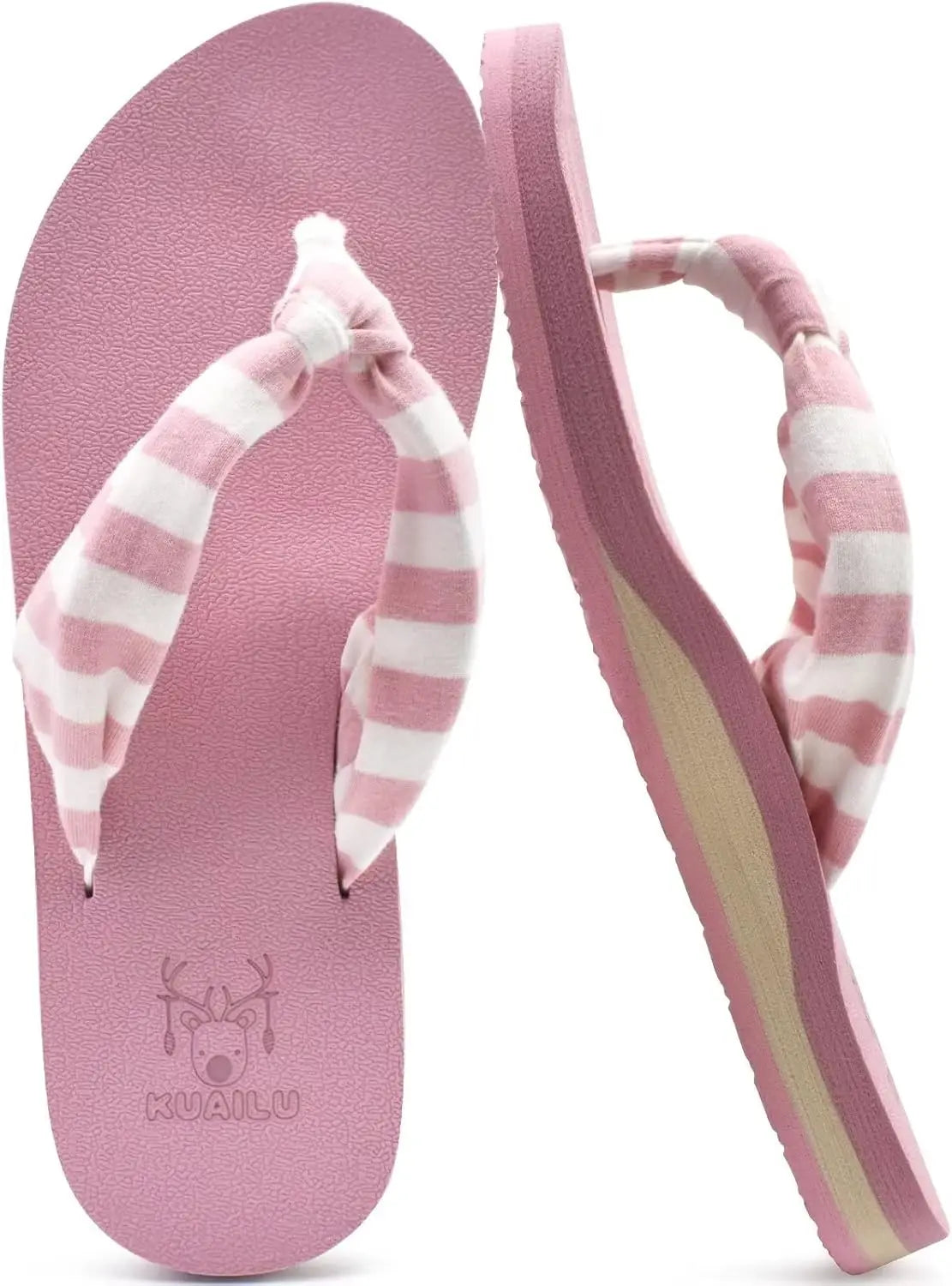 Flip Flops for Women with Arch Support Yoga Mat Comfortable Summer Beach Walking Thong Cushion Sandals Slip On Indoor Outdoor