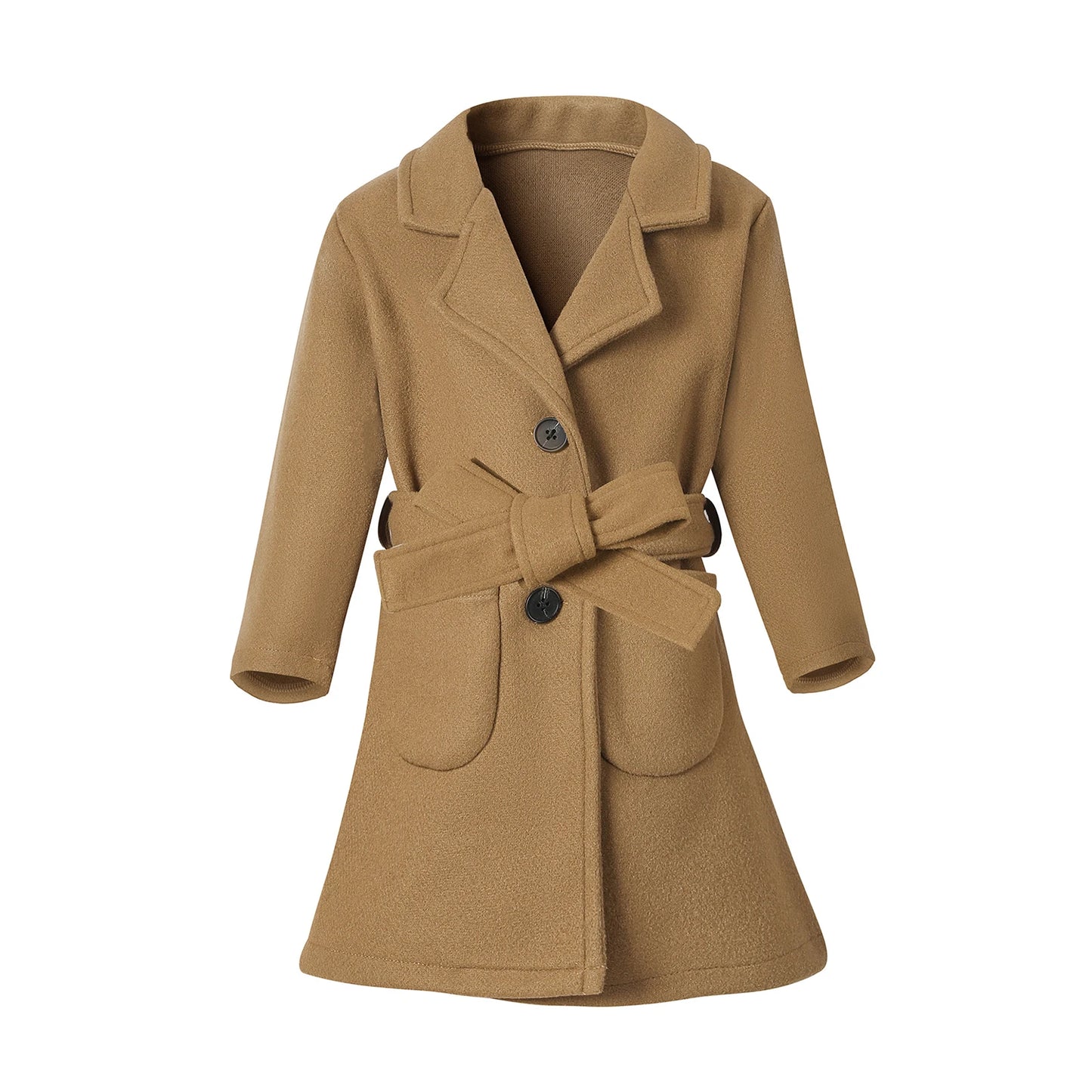 Baby Girl Fleece Hooded Jacket Solid Color Long Sleeve Zip Up Coat with Pockets and Ears Warm Winter Outwear for Infant