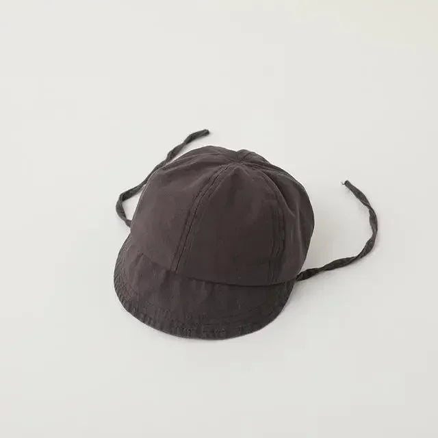 Summer Baby Sun Hat Korean Solid Color Infant Baseball Cap Outdoor Adjustable Drawstring Lace-up panama hat for kids