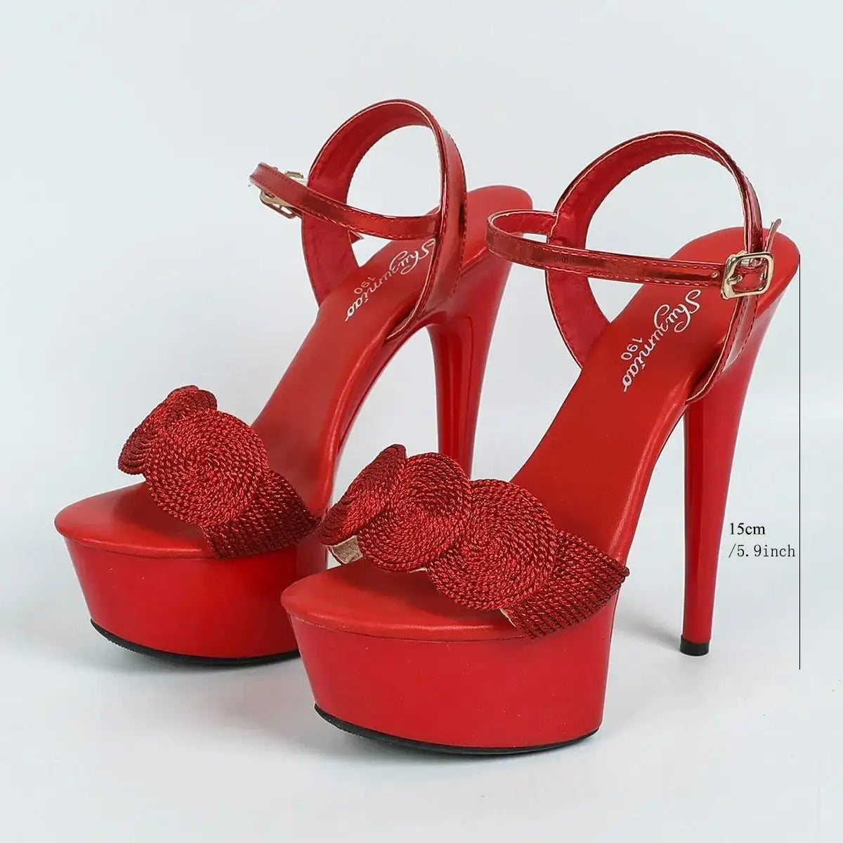 【Send from US Inc Taxs】Women Platform Sandals Catwalk Artifact Model High Heels Waterproof Platform 15cm Sandals LFD-8661-A23