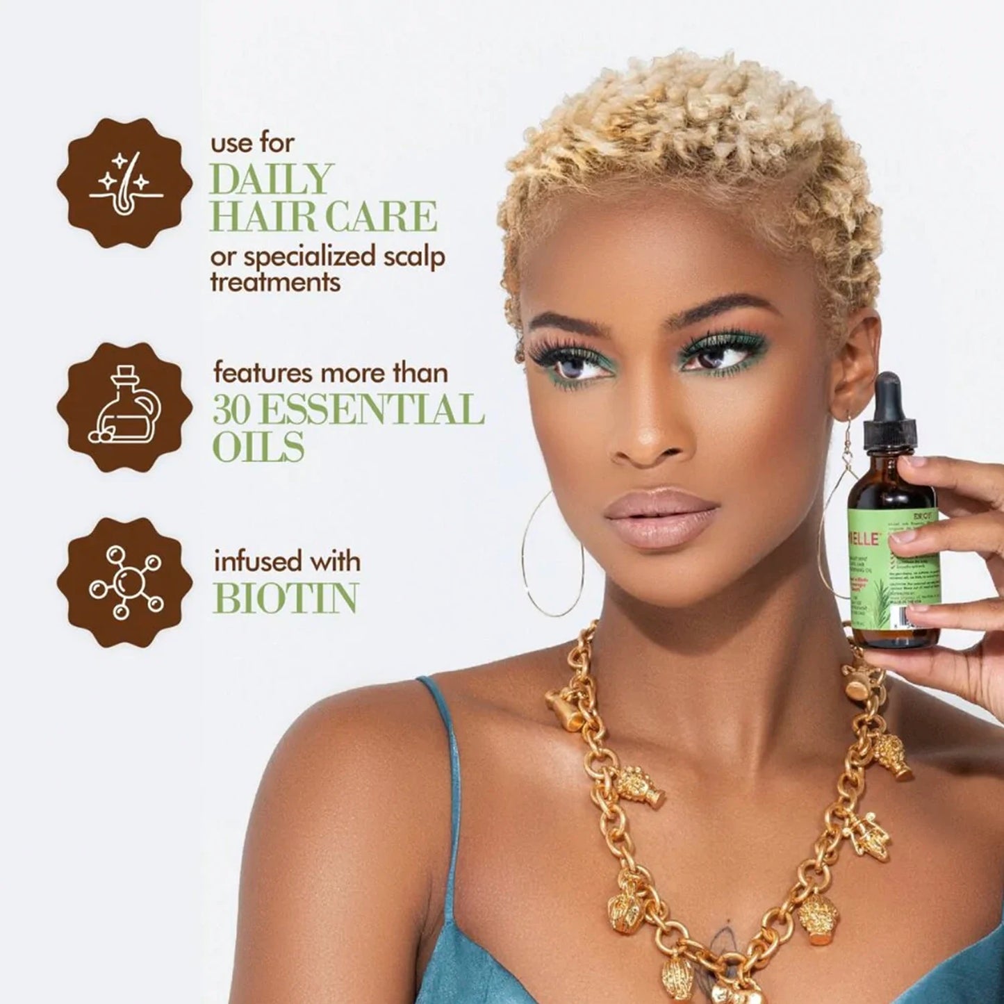 2Pack Deal Mielle Rosemary Mint Scalp & Hair Strengthening Oil 2oz - Strengthens Hair, Nourishes Scalp, Natural Shine