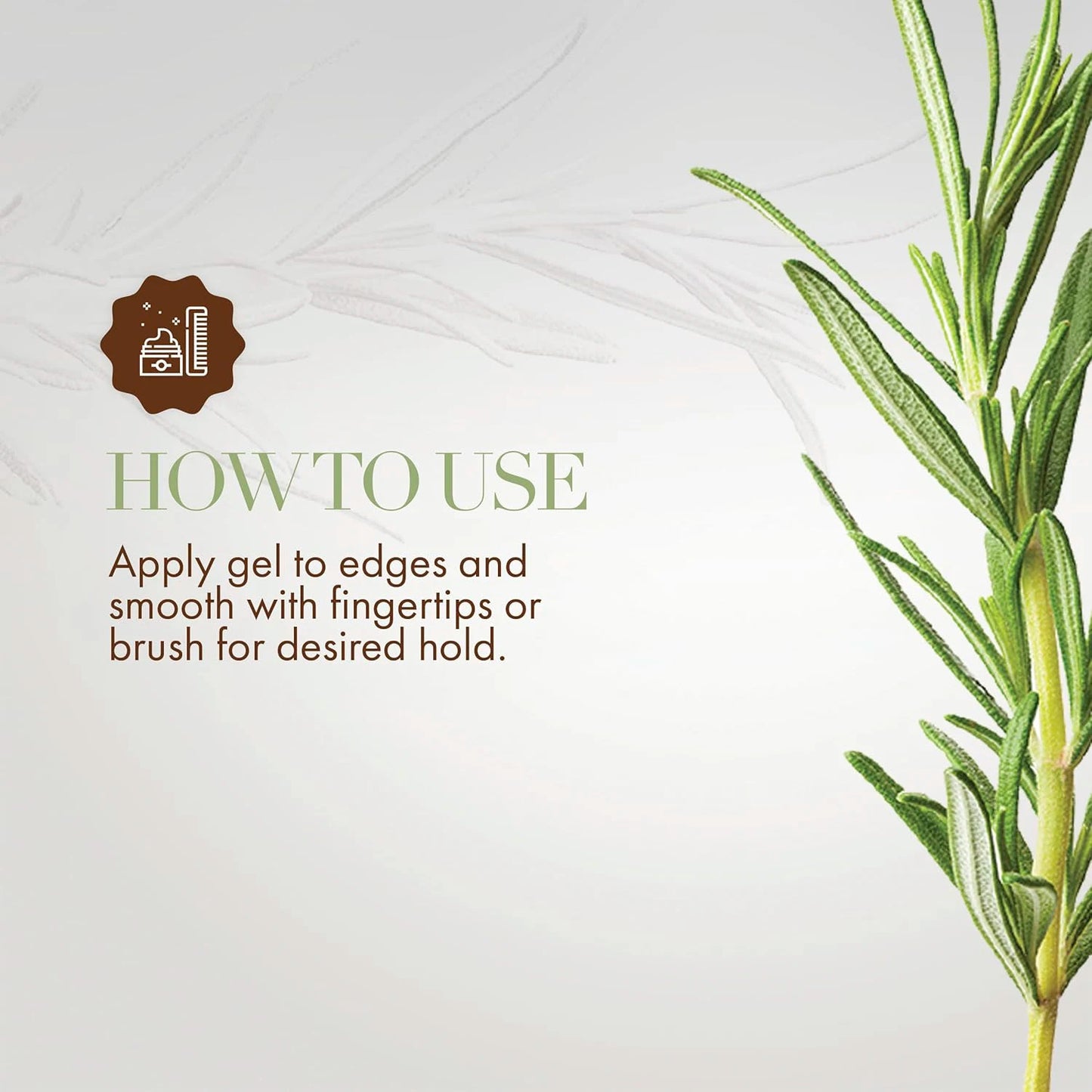 3Pack Deal Mielle Rosemary Mint Strengthening Edge Hair Gel 2oz/ 57g - Strong Hold, Nourishes Edges, Adds Natural Shine