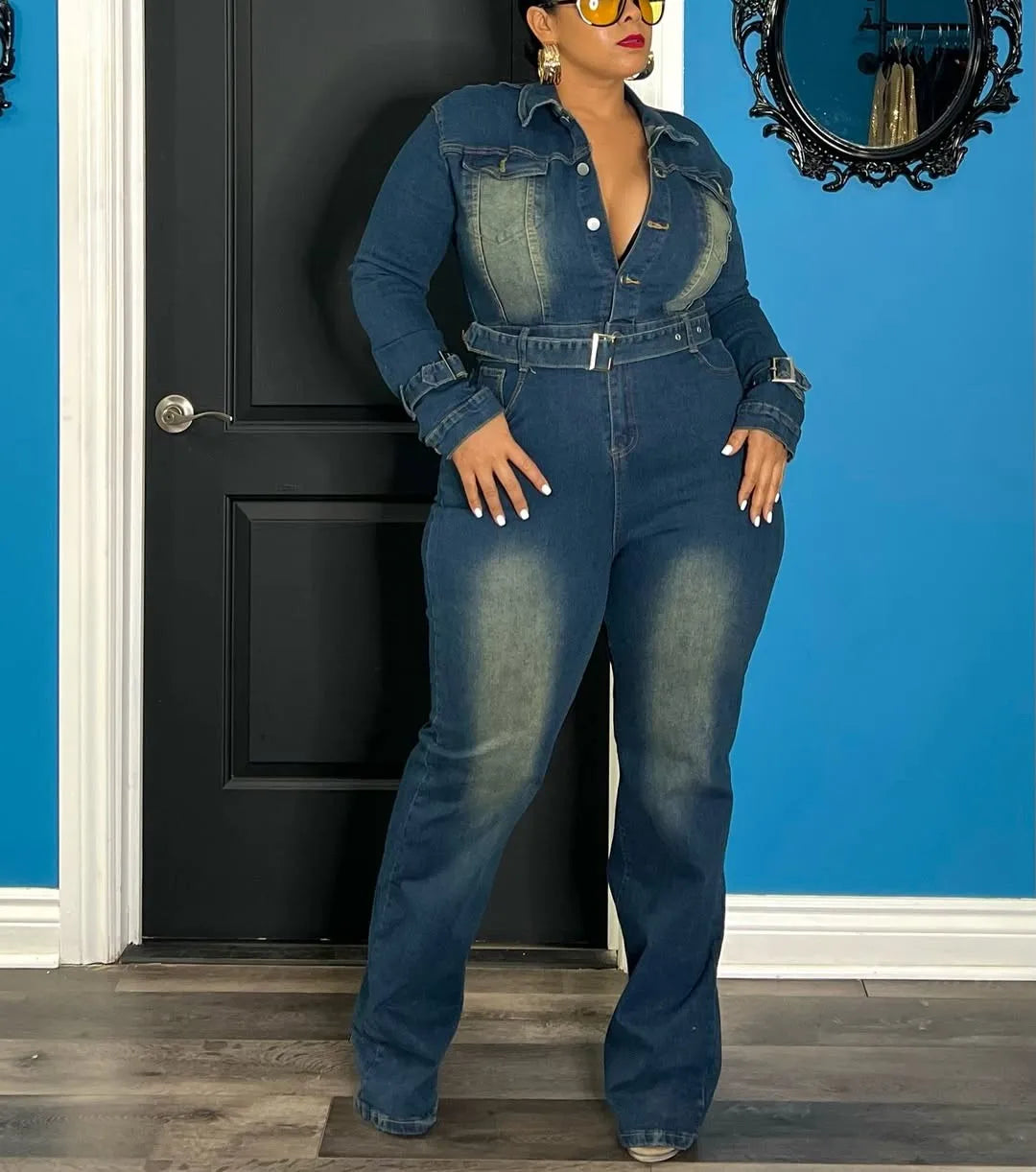 Women's Slim Fit Sleeveless Denim Jumpsuit - High Waist Retro Street Fashion Style with Pocket Details - 2025 Summer Casual Over