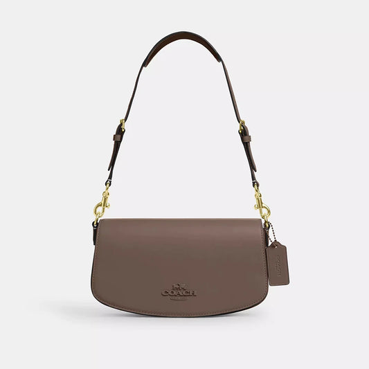 Coach Andrea Women's Shoulder Bag - Refined Leather Crossbody Bag Ladies Purse Small Flap Bag,Elegant Underarm Handbag Gifts