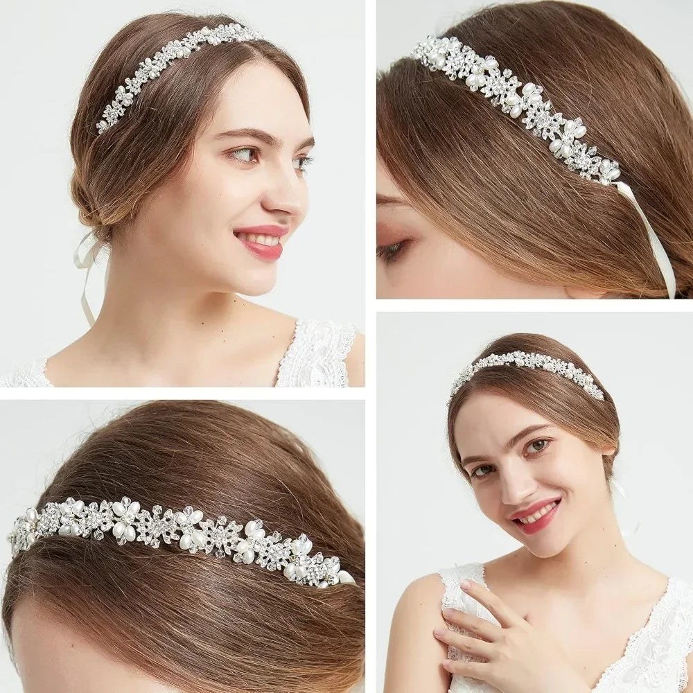 Bridal Headpiece Flower Design Wedding Headband Bridal Hair Accessories