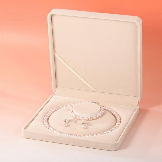 25 Sterling Silver Chain Pearl Necklace with lustrous white freshwater pearls, elegant and luxurious, Wedding Bridal Bridesmaid