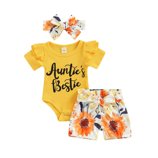 Toddler Boys Cotton T-Shirt and Shorts Set Short Sleeve Round Neck Tee with Striped Shorts Summer Outfit for Kids