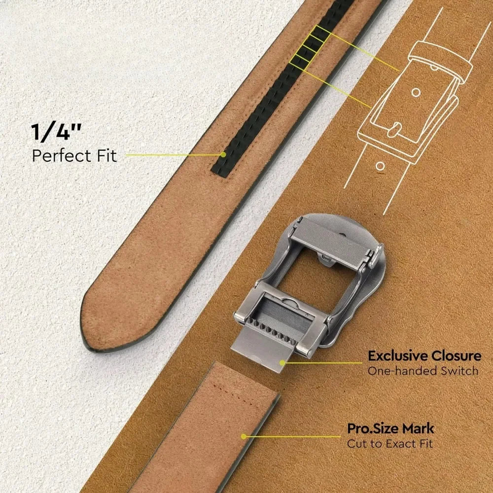 Ratchet Belt for Men and Women Classic Design for Casual Wear and Jeans