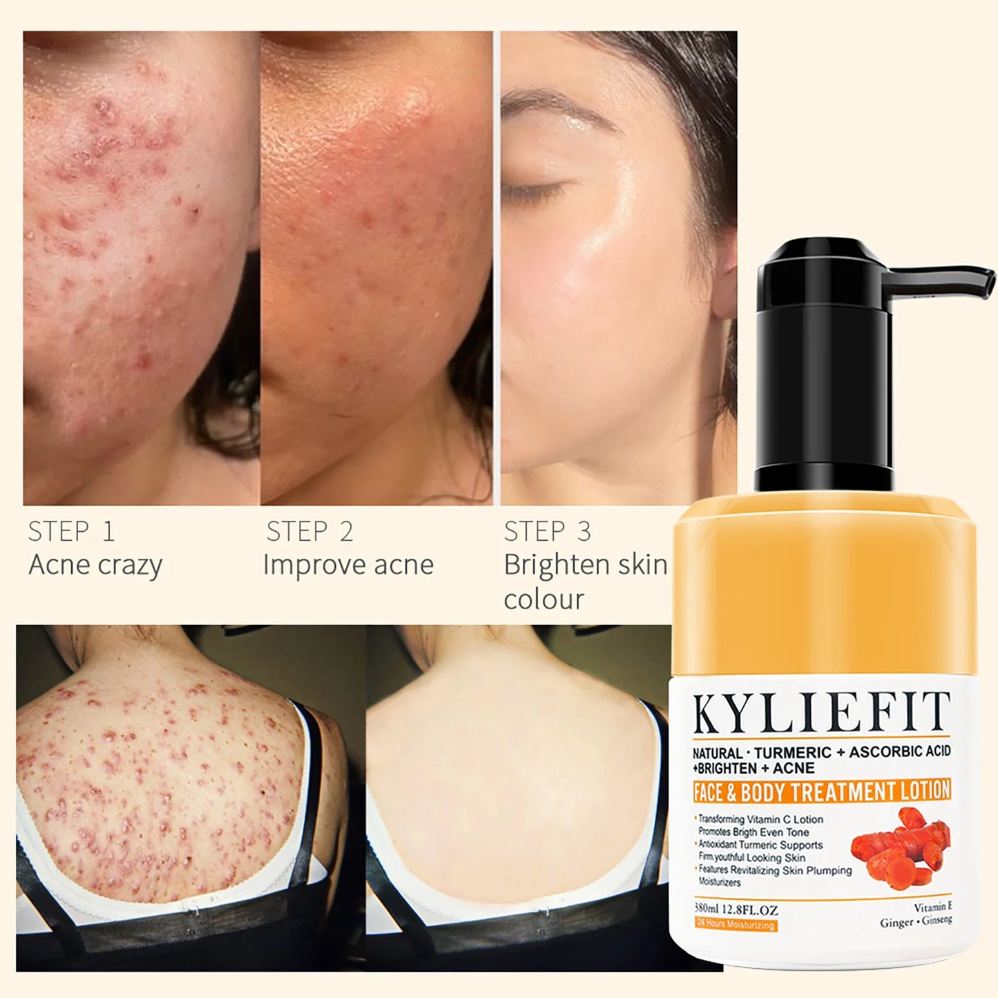 Anti Aging Skin Care Firming & Brightening lotion, Diminishes The Look Of Uneven Skin Tone, Age Spots, & Sun Damaged Dry Skin