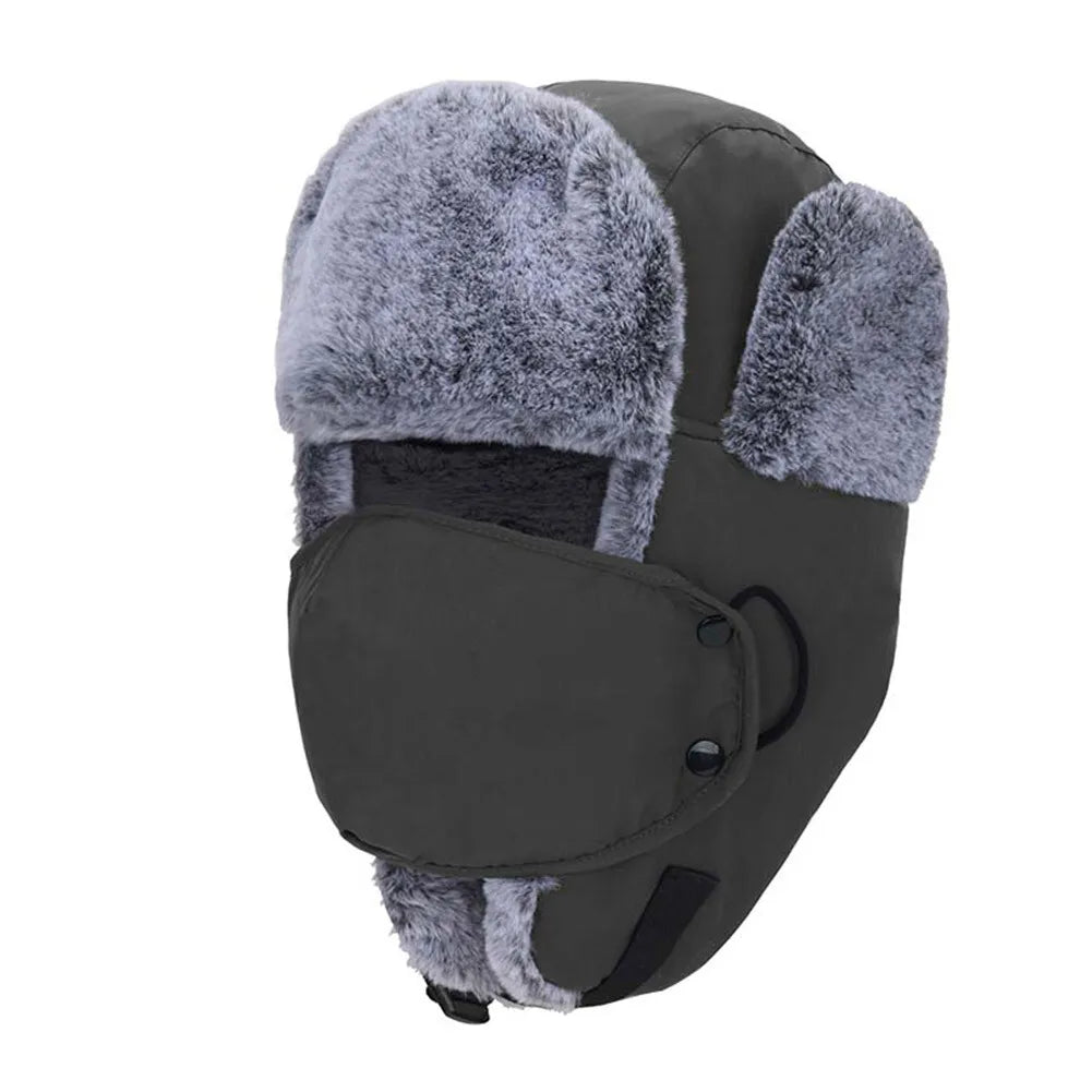 Outdoor Windproof Earflaps Warm Hat Winter Men Women Snow Ski Hat Lei Feng Caps Earmuffs Hats Masks Ear Protection Hats